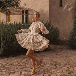 Spell And The Gypsy x Lisa Danielle garden rose mini dress M